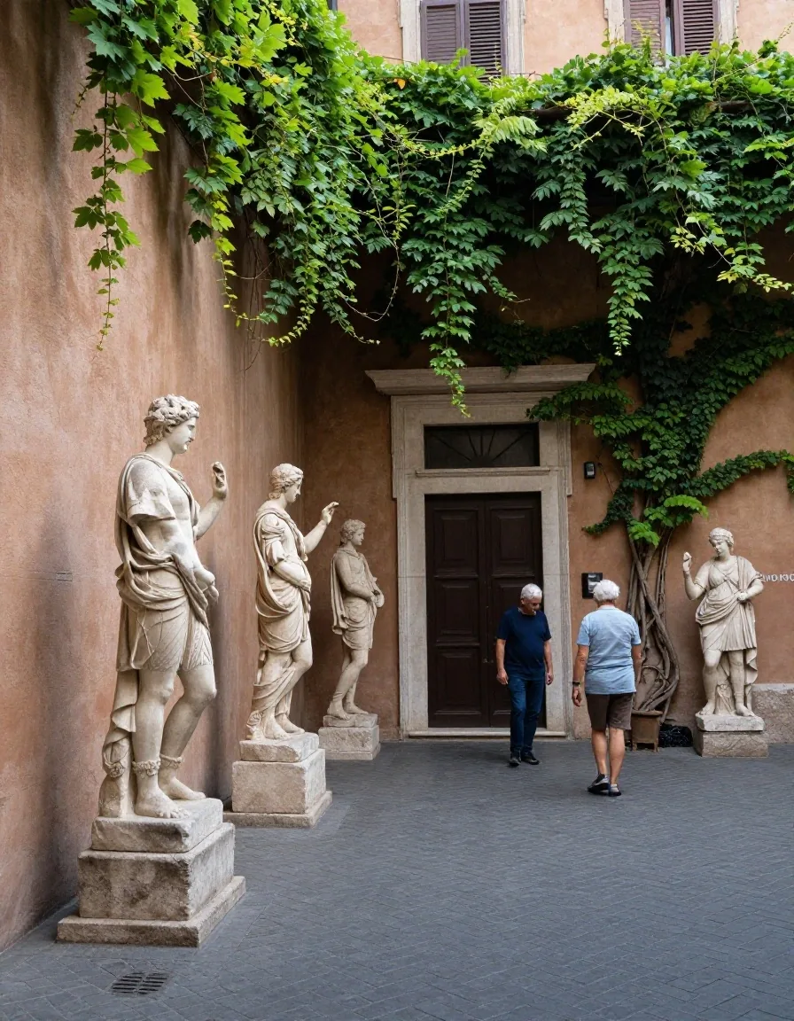 Visita tranquilla in un museo a Roma
